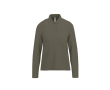 Polo classique pour femme en coton piqué à manches longues 180 g/m² couleur vert militaire