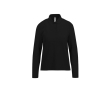 Polo classique pour femme en coton piqué à manches longues 180 g/m² couleur noir