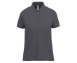Polo basique pour femme à manches courtes en coton 210 g/m² B&C couleur gris foncé