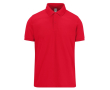 Polo basique unisexe en coton à manches courtes 210 g/m² B&C couleur rouge