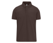 Polo basique unisexe en coton à manches courtes 210 g/m² B&C couleur marron foncé