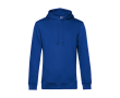 Sweat moderne en coton biologique avec capuche 280 g/m² B&C couleur bleu roi