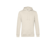 Sweat moderne en coton biologique avec capuche 280 g/m² B&C couleur blanc cassé
