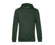Sweat moderne en coton biologique avec capuche 280 g/m² B&C couleur vert forêt