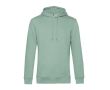 Sweat moderne en coton biologique avec capuche 280 g/m² B&C couleur vert menthe