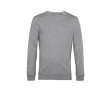 Sweat-shirt à col rond en coton biologique 280 g/m² B&C couleur gris clair