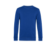 Sweat-shirt à col rond en coton biologique 280 g/m² B&C couleur bleu roi