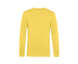 Sweat-shirt à col rond en coton biologique 280 g/m² B&C couleur jaune