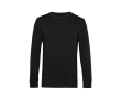 Sweat-shirt à col rond en coton biologique 280 g/m² B&C couleur noir