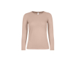T-shirt pour femme à manches longues en coton 145 g/m² B&C couleur rose pastel
