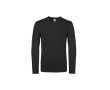 T-shirt pour homme à manches longues en coton 145 g/m² B&C couleur noir