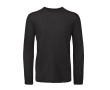 T-shirt pour homme à manches longues en coton biologique B&C couleur noir