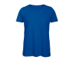 T-shirt pour femme en coton biologique à manches courtes 140 g/m² B&C couleur bleu roi