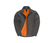 Veste softshell stretch pour homme en polyester 300 g/m² B&C couleur gris foncé