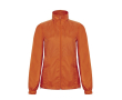 Veste pour femme en polyester imperméable et coupe-vent B&C couleur orange