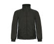 Veste en polyester pour homme coupe-vent et imperméable B&C couleur noir