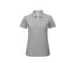 Polo pour femme en coton piqué à manches courtes 180 g/m² B&C couleur gris clair