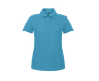 Polo pour femme en coton piqué à manches courtes 180 g/m² B&C couleur bleu lagon