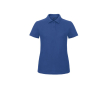 Polo pour femme en coton piqué à manches courtes 180 g/m² B&C couleur bleu roi