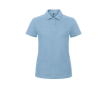 Polo pour femme en coton piqué à manches courtes 180 g/m² B&C couleur bleu ciel