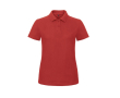 Polo pour femme en coton piqué à manches courtes 180 g/m² B&C couleur rouge