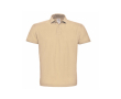 Polo pour homme en coton piqué avec 2 boutons 180 g/m² B&C couleur beige