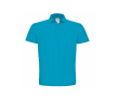 Polo pour homme en coton piqué avec 2 boutons 180 g/m² B&C couleur bleu lagon