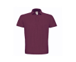 Polo pour homme en coton piqué avec 2 boutons 180 g/m² B&C couleur bordeaux
