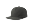 Casquette vintage en coton recyclé avec visière plate 260 g/m² couleur gris foncé