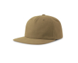 Casquette vintage en coton recyclé avec visière plate 260 g/m² couleur vert olive