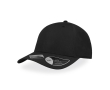 Casquette fabriquée à partir de bouteilles avec visière 115 g/m² couleur noir