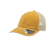 Casquette de camionneur vintage en coton avec maille arrière 250 g/m² couleur moutarde