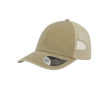 Casquette de camionneur vintage en coton avec maille arrière 250 g/m² couleur kaki