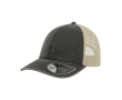 Casquette de camionneur vintage en coton avec maille arrière 250 g/m² couleur noir