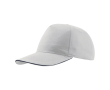 Casquette en coton léger avec visière contrastée en couleur 160 g/m² couleur blanc