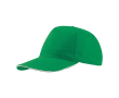 Casquette en coton léger avec visière contrastée en couleur 160 g/m² couleur vert