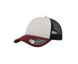 Casquette en polyester avec visière incurvée et rembourrée 80 g/m² couleur bordeaux