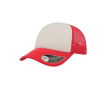 Casquette en polyester avec visière incurvée et rembourrée 80 g/m² couleur rouge
