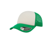 Casquette en polyester avec visière incurvée et rembourrée 80 g/m² couleur vert