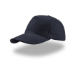 Casquette en sergé de coton brossé avec fermeture arrière à boucle couleur bleu marine