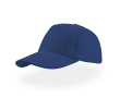 Casquette en sergé de coton brossé avec fermeture arrière à boucle couleur bleu roi