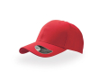 Casquette de baseball en sergé de coton avec fermeture velcro couleur rouge