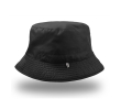 Chapeau de pêcheur réversible en polyester avec intérieur coloré couleur noir