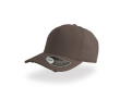 Casquette en coton effet usé à 5 panneaux avec fermeture à boucle couleur gris foncé