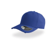Casquette en coton effet usé à 5 panneaux avec fermeture à boucle couleur bleu roi