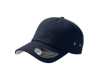 Casquette de baseball en sergé de coton avec œillets 250 g/m2 couleur bleu marine