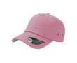 Casquette de baseball en sergé de coton avec œillets 250 g/m2 couleur rose clair