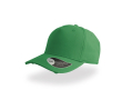 Casquette en coton effet usé à 5 panneaux avec fermeture à boucle couleur vert