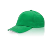 Casquette en sergé de coton avec fermeture réglable en métal 160 g/m2 couleur vert