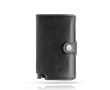 Portefeuille en cuir synthétique avec porte-cartes automatique RFID couleur noir